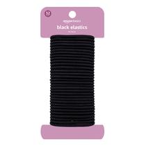 Elásticos de cabelo Amazon Basics Black 4 mm 32 unidades
