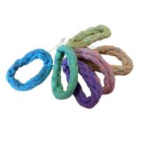 Elásticos de Cabelo Coloridos com Brilho Suave Kit com 6 unidades