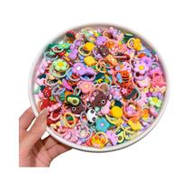 Elásticos De Cabelo De Alta Elasticidade, 50 Estilos Aleatórios, Acessórios De Cabelo Com Desenhos