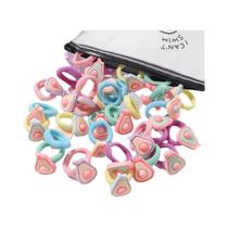 Elásticos De Cabelo De Borracha Para Crianças 10pcs Não Tóxicos Faixas De Cabelo Para Meninas