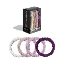 Elásticos De Cabelo De Seda Natural Em Cores Sólidas, Scrunchies De Alta Qualidade 22Momme, Faixas