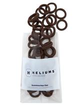 Elásticos de cabelo Heliums mini sem costura 40 unidades castanho escuro