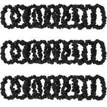 Elásticos de Cabelo KECUCO - 30 Unidades de Cetim Preto para Mulheres e Meninas Elásticos de Cabelo KECUCO - 30 Unidades de Cetim Preto para Mulheres e Meninas