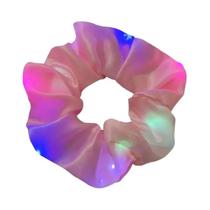 Elásticos De Cabelo Luminosos LED Para Meninas, Acessórios De Cabelo Em Cores Sólidas