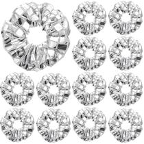 Elásticos de cabelo Lyrow Disco Sequin Mirror Silver x12