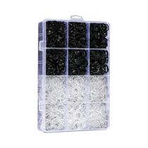 Elásticos De Cabelo Mini De Cores Sortidas (2000 Peças) Com Caixa Organizadora Para Ferramentas De