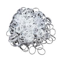 Elásticos De Cabelo Mini Transparentes Para Crianças, Alta Elasticidade, Faixa De Borracha De