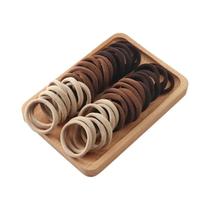 Elásticos De Cabelo Para Meninas 50 Peças, Prendedores De Rabo De Cavalo De Nylon, Acessórios De