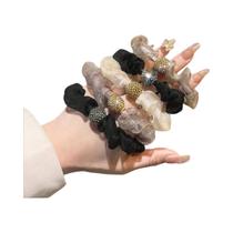 Elásticos De Cabelo Pretos 4/5/8 Peças Elegantes Prendedores De Rabo De Cavalo Modernos Para Uso