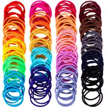 Elásticos de cabelo TecUnite 200 peças (multicoloridos, 2 mm x 5 cm)