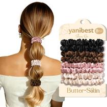 Elásticos de Cabelo YANIBEST 8 Unidades em Cetim Sem Danos