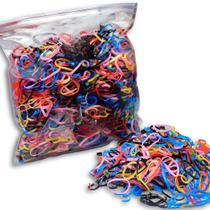 Elásticos Liguinhas De Silicone Colorido 2000 Unidades Cabelo Infantil