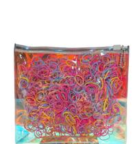 Elásticos/Liguinhas de Silicone Colorido Cabelo Infanti - 500 peças - lolita make