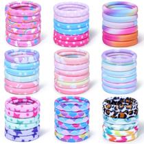Elásticos para Cabelo Anezus 54 Unidades em Nylon Macio e Colorido Elásticos para Cabelo Anezus 54 Unidades em Nylon Macio e Colorido