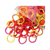 Elásticos Para Cabelo Femininos E Infantis 50pcs Cores Sólidas Simples Acessórios Para Coque