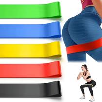 Elásticos Para Exercícios Físicos Mini Band Kit 5 Extensores Multi Intensidade Treino e Fisioterapia Elásticos Para Exercícios Físicos Mini Band Kit 5 Extensores Multi Intensidade Treino e Fisioterapia
