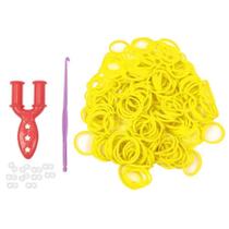 Elásticos Para Fazer Pulseiras Cor Amarelo 200 Unidades - Santa Clara