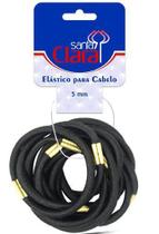 Elásticos Pretos 5mm Para Cabelos 12 Unidades - Santa Clara