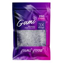 Elásticos transparentes para cabelo Gumi good, 1/2 polegada, extra pequenos Elásticos transparentes para cabelo Gumi good, 1/2 polegada, extra pequenos
