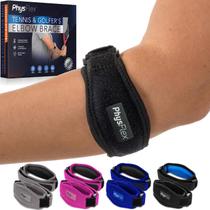 Elbow Brace PhysFlex, pacote com 2 unidades para tênis e jogadores de golfe masculinos e femininos Elbow Brace PhysFlex, pacote com 2 unidades para tênis e jogadores de golfe masculinos e femininos