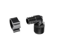 Elbow Flair-It Central PEXLOCK 30809 Masculino 3/4, preto