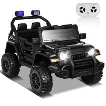 Electric Ride on Car XVD 12V Kids com controle remoto preto