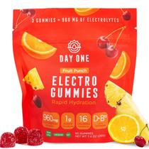 Electrolyte Gummies Day One Electrogummies Fruit Punch 60 ct