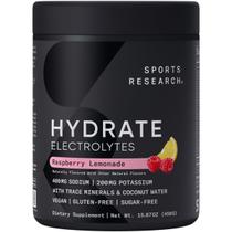 Electrolyte Powder Sports Research Hydrate Framboesa, Limonada