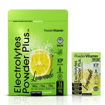 Electrolytes Powder Plus em pó, vitamina Keto, limonada, pacote com 16 unidades