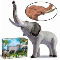 Elefante Animal Realista Brinquedo Infantil Vinil 26cm 0505