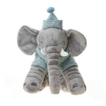 Elefante Baby Buguinha Boy 34Cm Verde/Cinza - Bup Baby