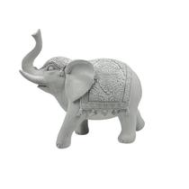 Elefante Btc de Resina Branco Rq3032
