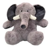 Elefante Cinza Sentado 46.5cm - Pelúcia