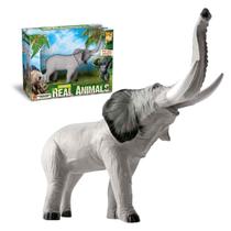 Elefante Coleção Real Animals, Bee Toys, Boneco Em Vinil Atóxico 13cm Crianças +3 Anos