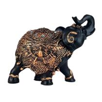 Elefante da sorte amuleto indiano resina estatueta decorativa