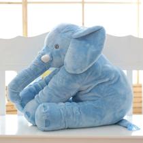 Elefante de pelúcia 60cm travesseiro almofada Bebê Recém Nascido - Pedrinho Enxovais