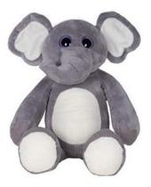 Elefante de pelúcia cinza olhão Pibu E25M 48cm