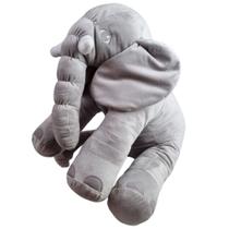 Elefante De Pelúcia Cinza Velboa Antialérgico 60cm Para Criança Presente Brinquedo Antialérgico Elefante De Pelúcia Cinza Velboa Antialérgico 60cm Para Criança Presente Brinquedo Antialérgico