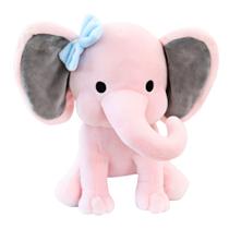 Elefante de pelúcia cor de rosa