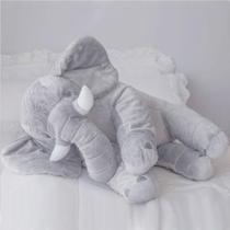 Elefante De Pelúcia Gigante 90Cm Almofada Para Bebe Varias Cores