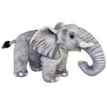 Elefante de Pelúcia Realista Safari Decoração Nicho Savana