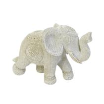 Elefante De Resina Off White 26X12cm - Entrecasa