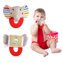 Elefante de silicone Teether Toy Wristy Buddy para bebê Elefante de silicone Teether Toy Wristy Buddy para bebê