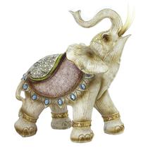 Elefante Decorativo Em Resina GRANDE 32 cm Estatueta Indiano Sabedoria Sorte ElefanteGG01 - Luthi Comércio de Presentes