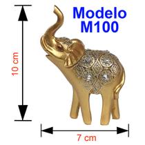 Elefante Decorativo Em Resina Indiano Sabedoria Sorte