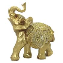 Elefante Decorativo Em Resina Indiano Sabedoria Sorte