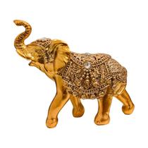 Elefante Decorativo Resina Indiano Sorte Sabedoria Pequeno