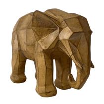 Elefante em Resina Bege - Casa Fraga