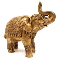 Elefante indiano grande cor ouro.