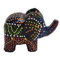 Elefante Madeira Balsa Pintura Dots Modelo 1 5Cm